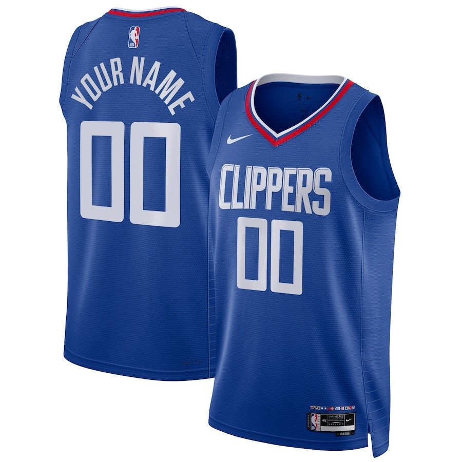 Los Angeles Clippers 2023/24 Icon Swingman Custom Jersey Men Blue