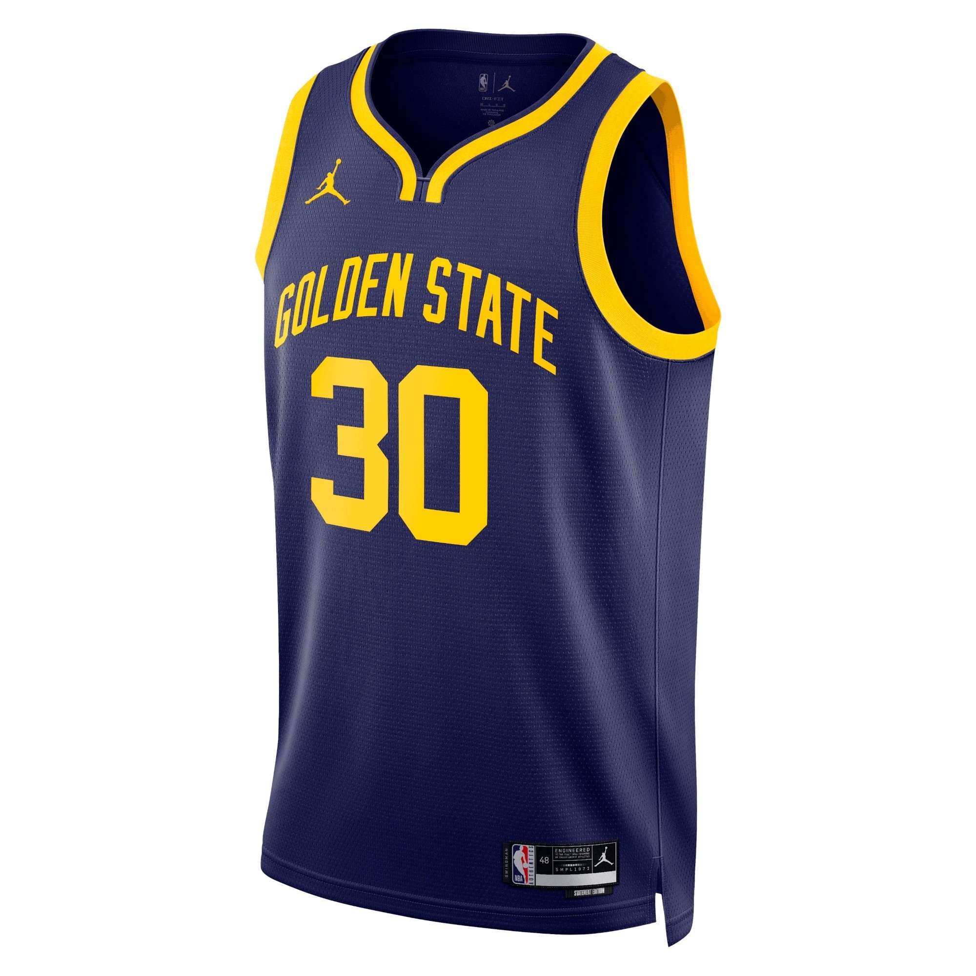Golden State Warriors Stephen Curry Statement Edition Swingman Jersey Blue Unisex