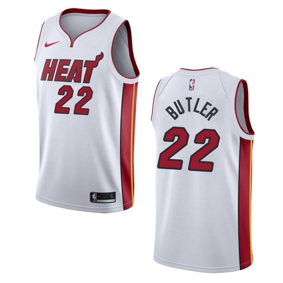 Men's Miami Heat Jimmy Butler Association Swingman Jersey White