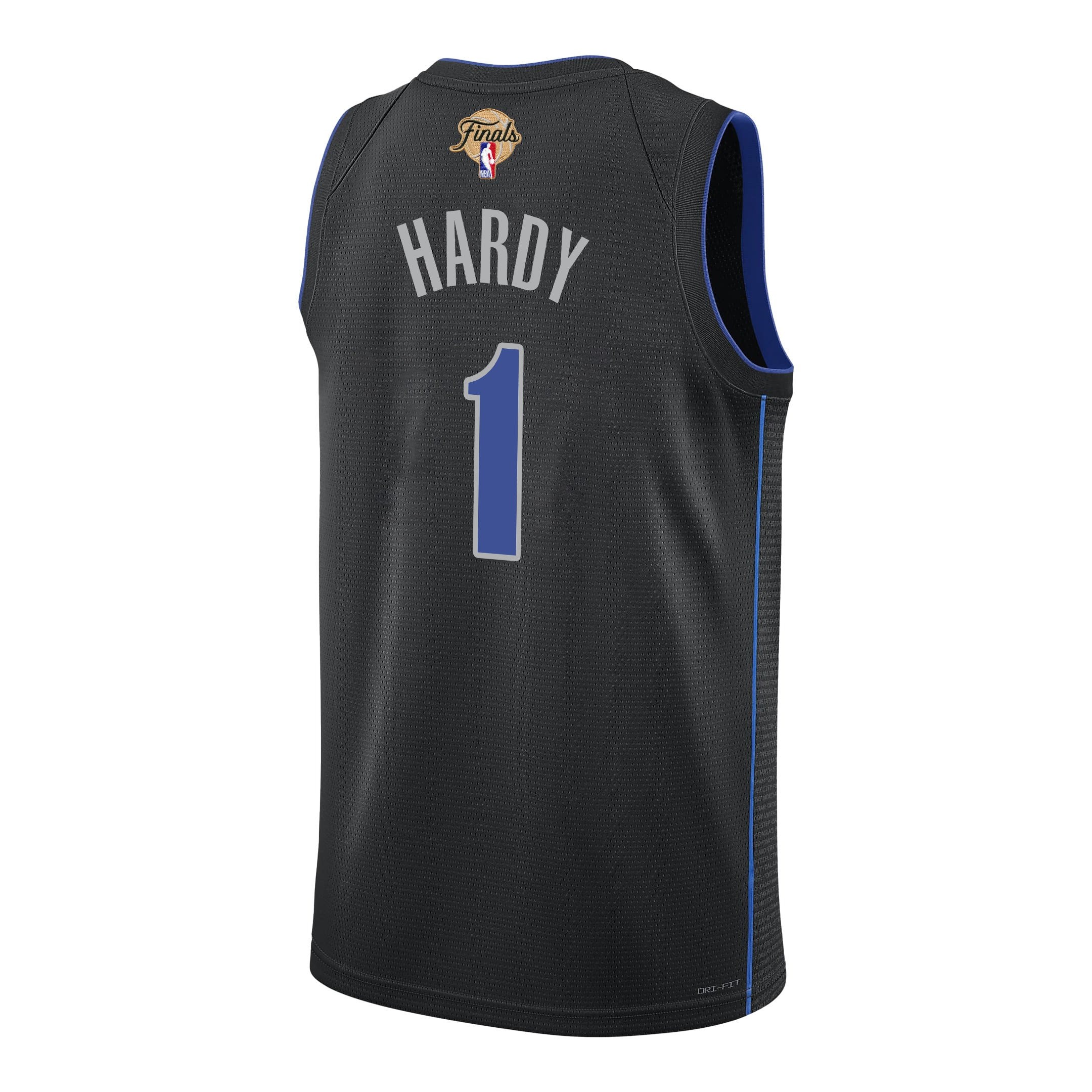 Jaden Hardy Dallas Mavericks 2024 Finals Patch Swingman Jersey City Edition Black