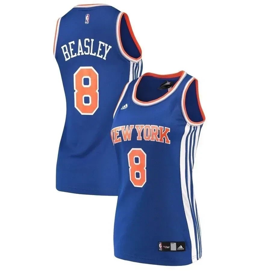 Michael Beasley New York Knicks Women's Jersey Blue - Polyester Adult Sizes S-3XL