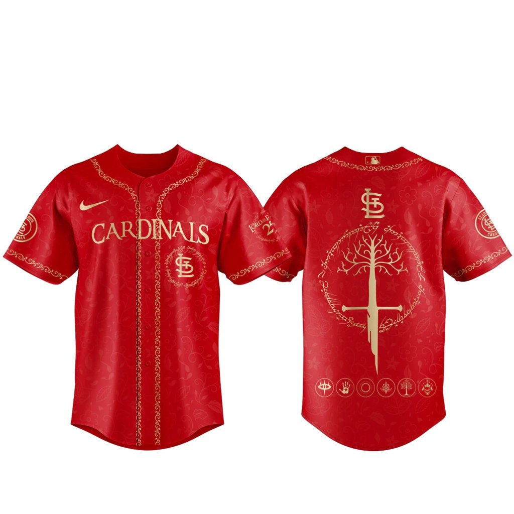 Baseball Team The Lord of The Rings 2026 Night Red Baseball Jersey