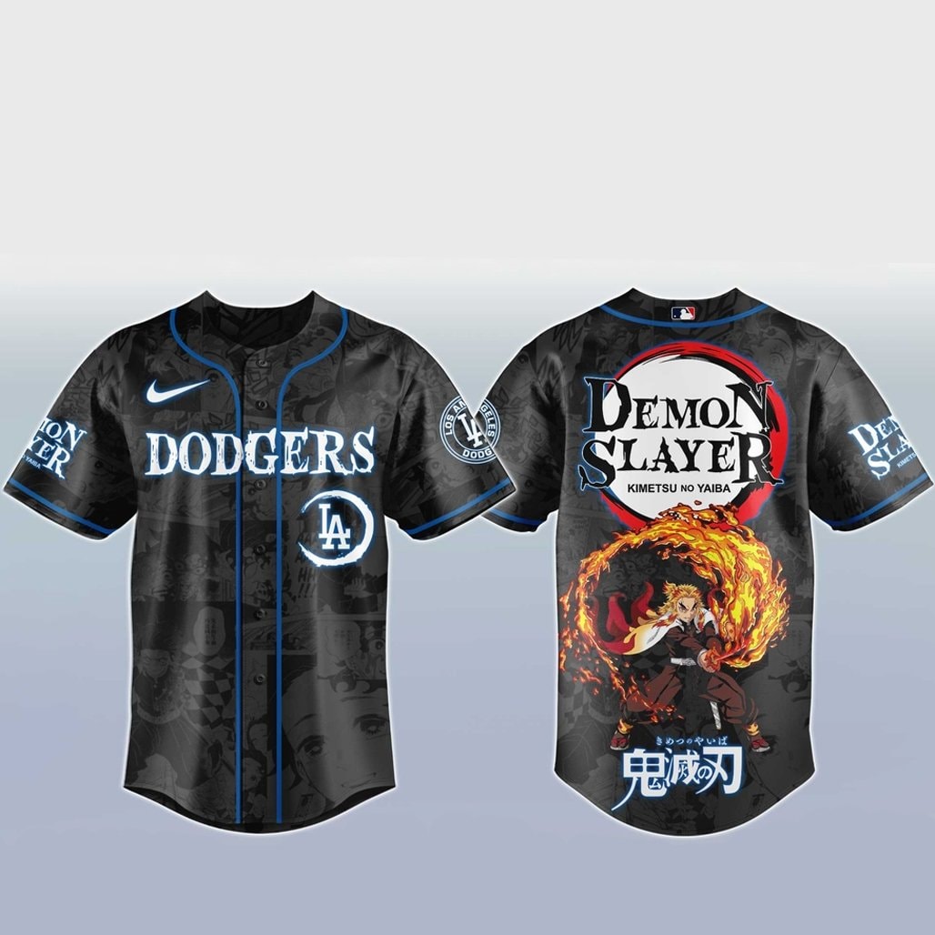 Baseball Team x Rengoku Kyojuro Demon Slayer Baseball Jersey