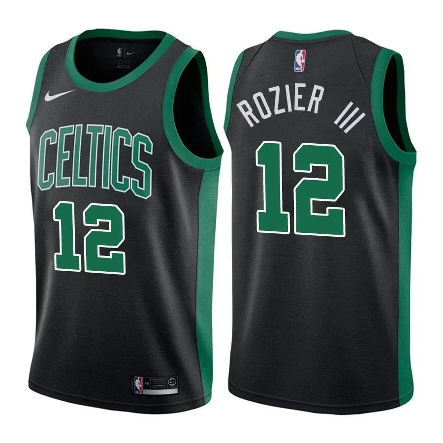 Men's Terry Rozier 12 Celtics Statement Edition Black Jersey