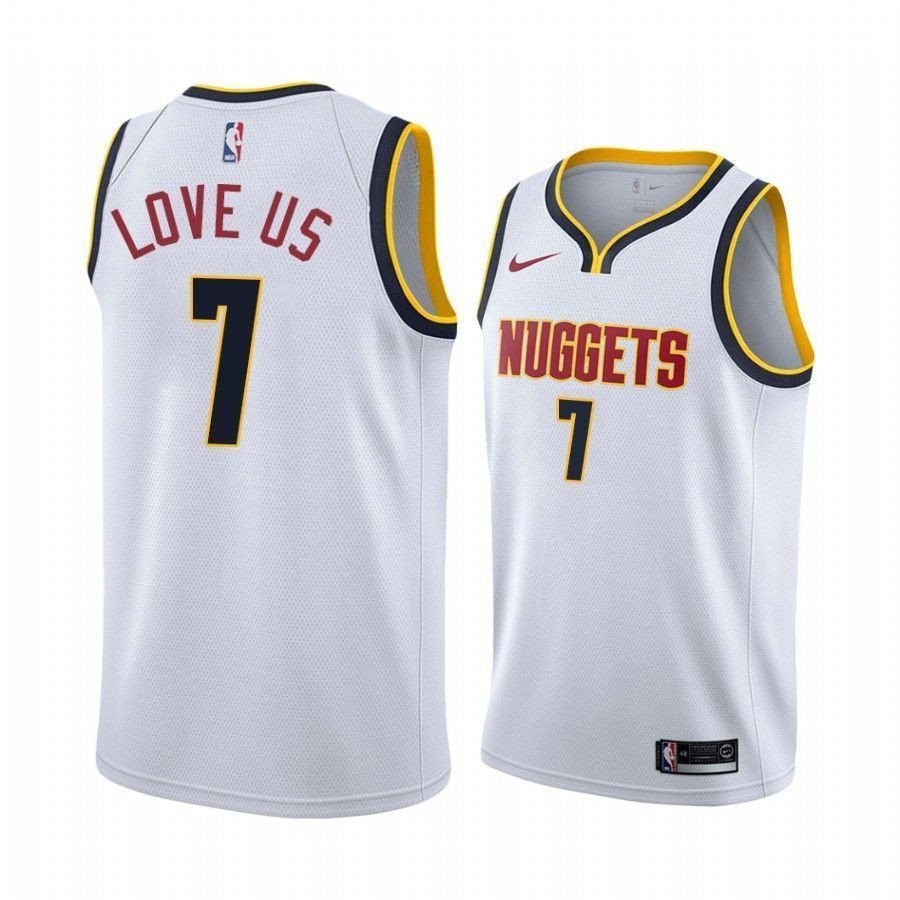 Men's Jerami Grant Love Us Nuggets Association Basketball Jersey Multicolor
