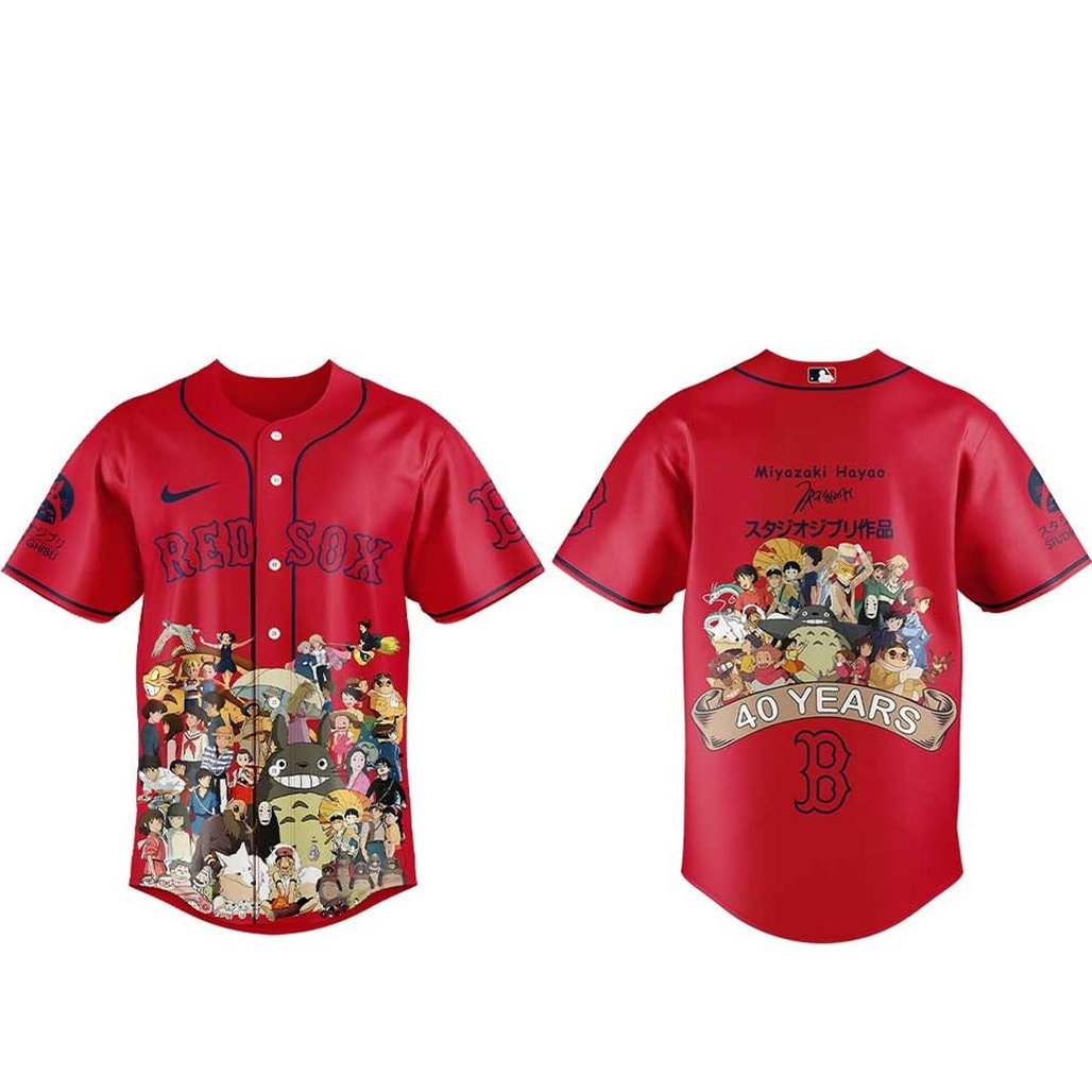 Baseball Team Miyazaki Hayao 40 Years Of Studio Ghibli 2026 Baseball Jersey
