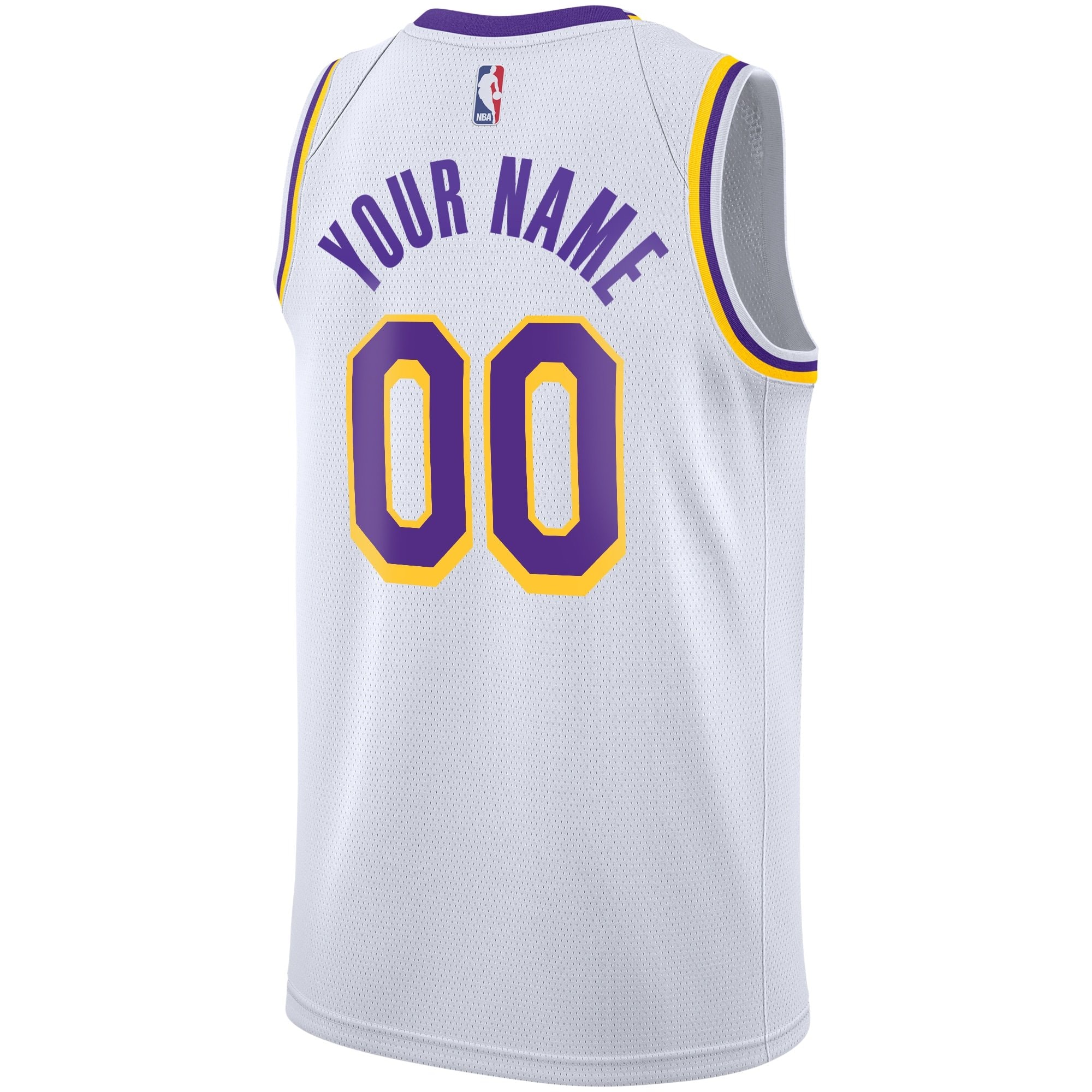 Los Angeles Lakers Association Swingman Custom Youth Jersey - Multicolor Unisex