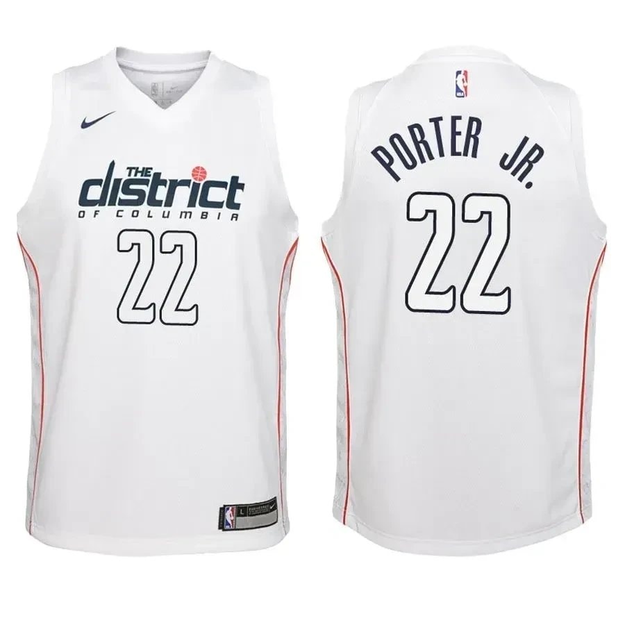 Youth Wizards Otto Porter Jr. 22 City Edition White Jersey - Unisex Basketball Fan Jersey