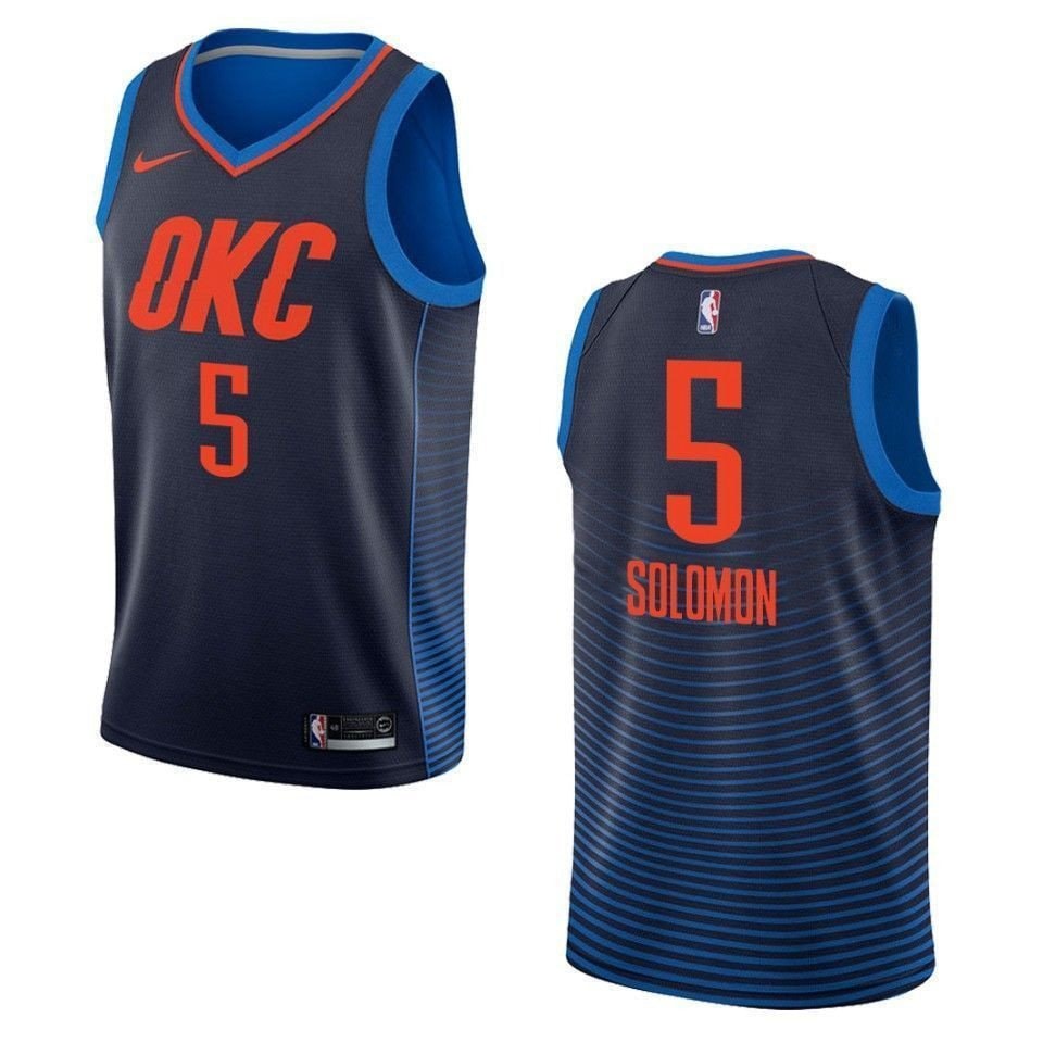Men's Basketball Team 5 Richard Solomon Statement Swingman Jersey - Navy