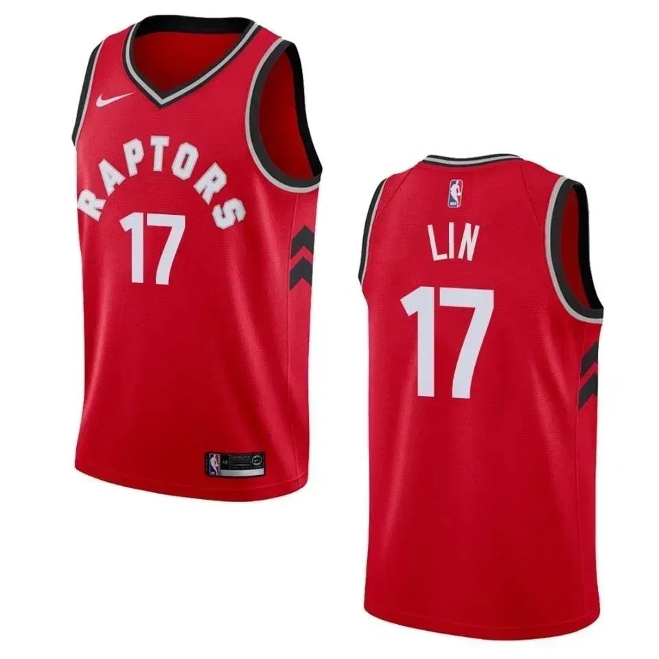 Men's Toronto Raptors Jeremy Lin Icon Swingman Jersey Red S-3XL