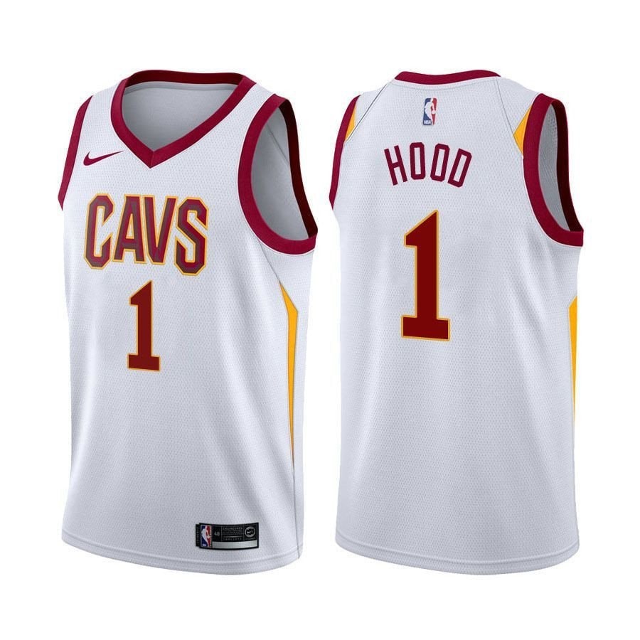 Men's Cavaliers Rodney Hood Association Edition White Basketball Jersey