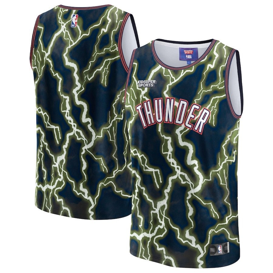 Basketball Team Basketball & KidSuper Studios Unisex Hometown Jersey - Black