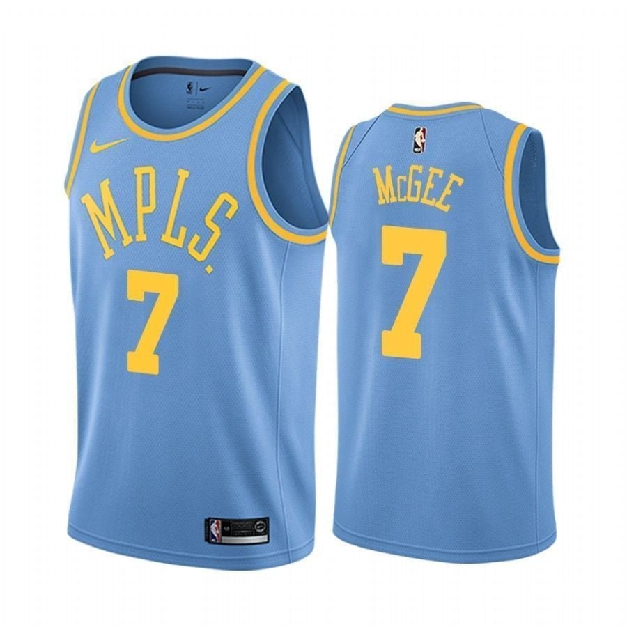 Men's Los Angeles Lakers JaVale McGee #7 Blue Classic Jersey