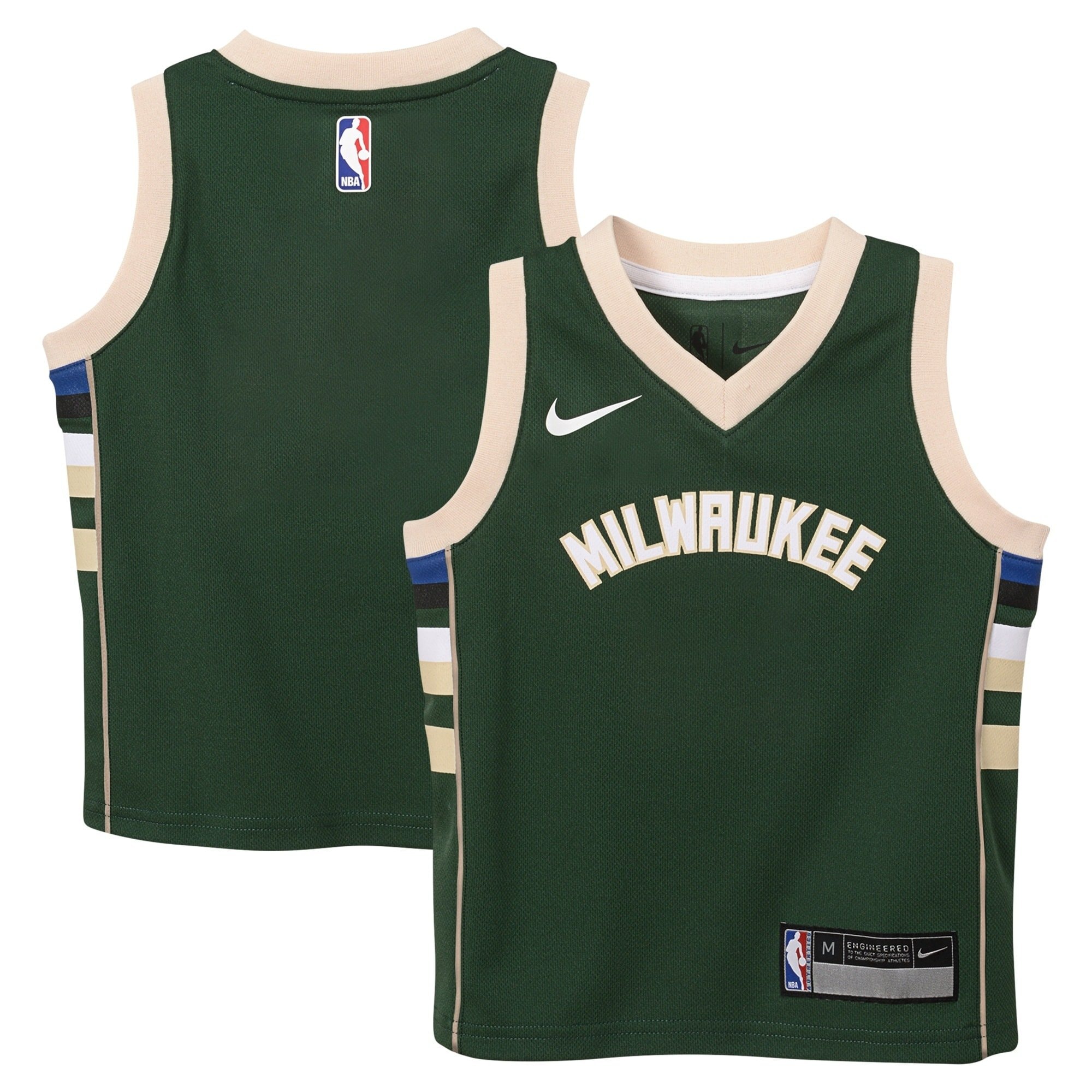 Milwaukee Bucks Icon Custom Jersey Toddler Unisex Multicolor Polyester