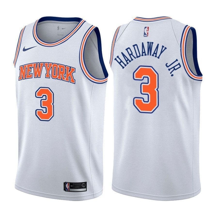 Men's Knicks Tim Hardaway Jr. #3 Statement White NBA Jersey