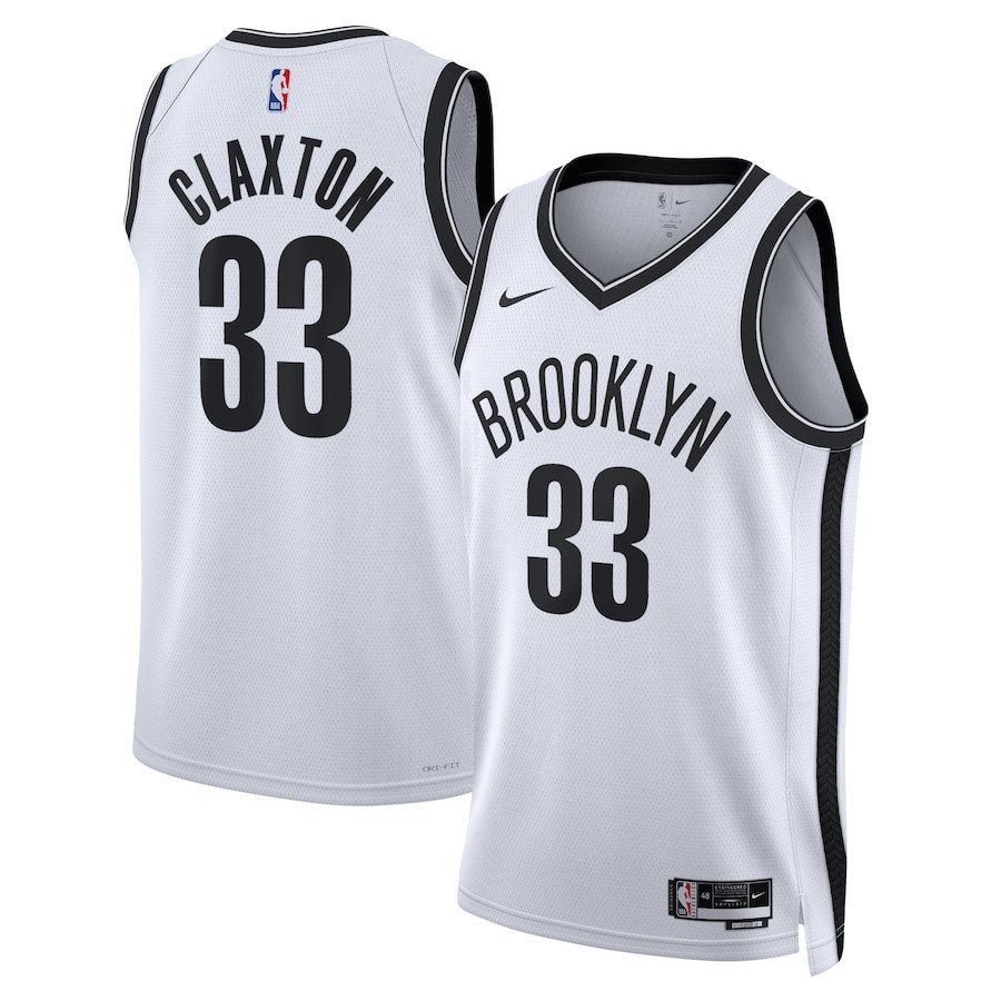 Nic Claxton 33 Brooklyn Nets Unisex Swingman Jersey Association Edition White