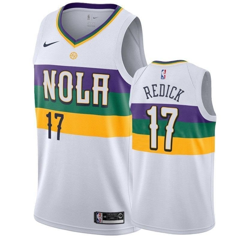 New Orleans Pelicans J.J. Redick #17 City Edition Men's Jersey - Multicolor
