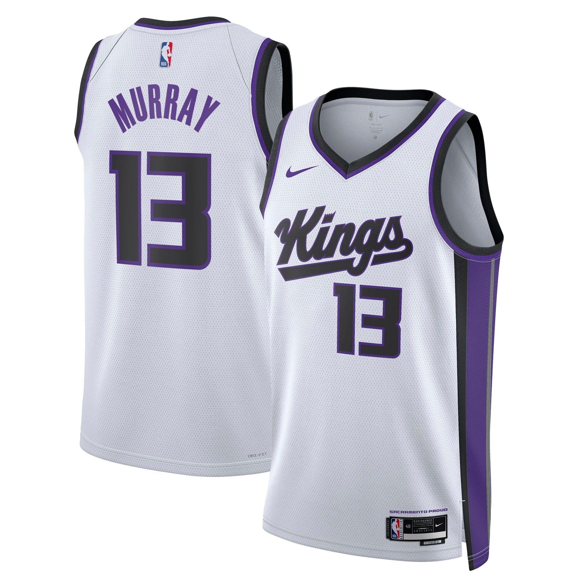 Sacramento Kings Keegan Murray Swingman Association Jersey - White - Unisex