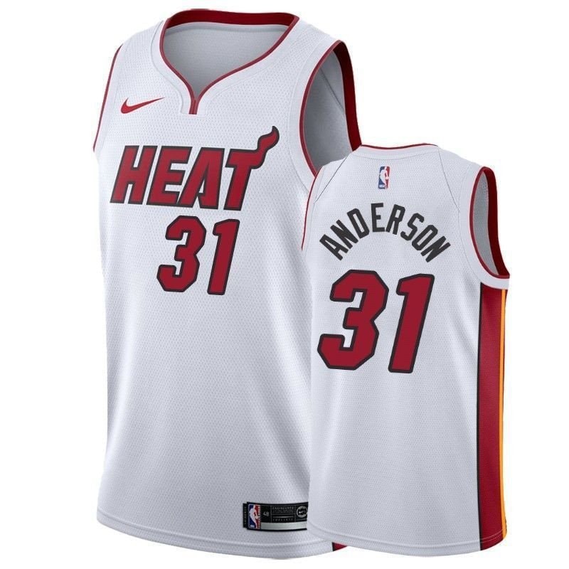 Men's Basketball Team Male Ryan Anderson 31 Association White Jersey