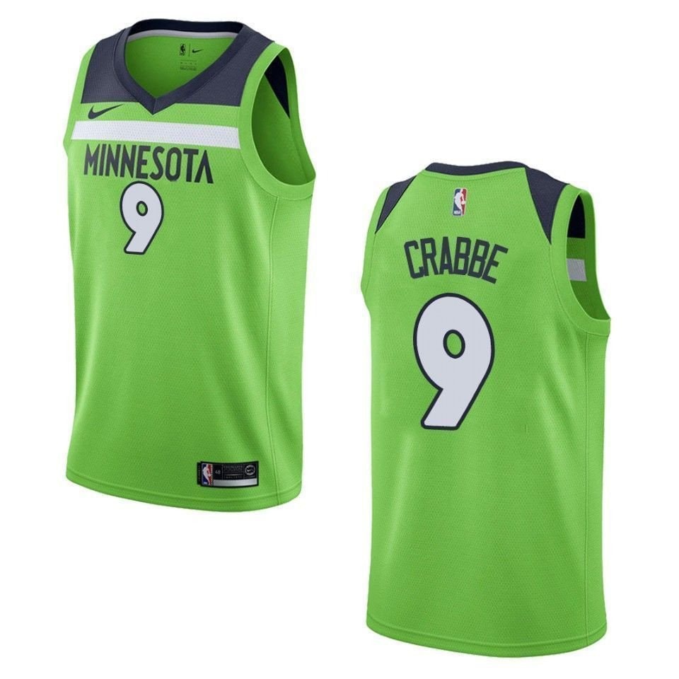 Men's Minnesota Timberwolves Allen Crabbe Statement Swingman Jersey Green