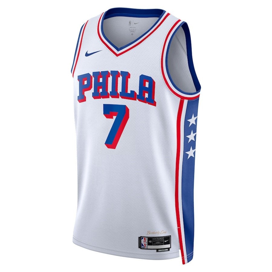 Mo Bamba 7 Philadelphia 76ers 2023/24 Swingman Jersey Association Edition White
