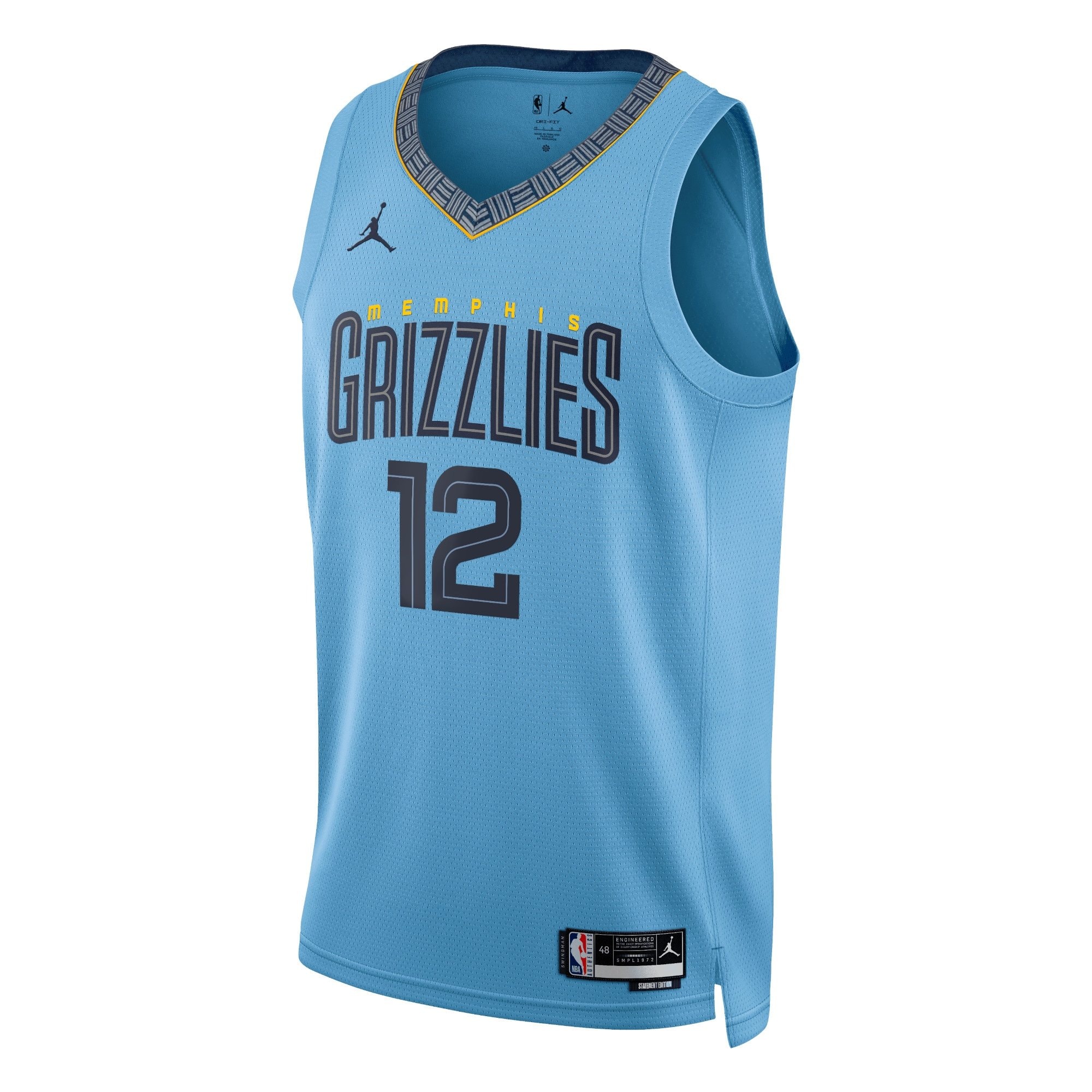 Memphis Grizzlies Ja Morant Statement Edition Swingman Jersey Light Blue Unisex