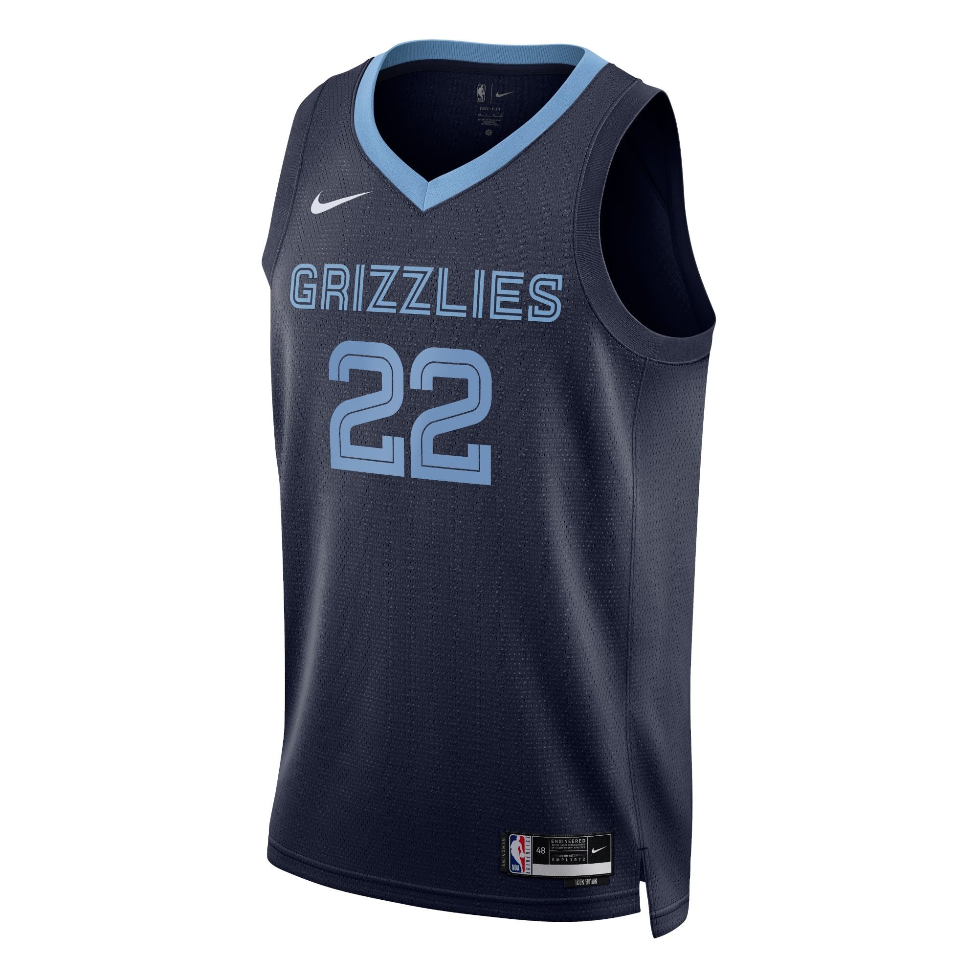 Memphis Grizzlies Icon Edition Swingman Jersey Navy Desmond Bane Unisex