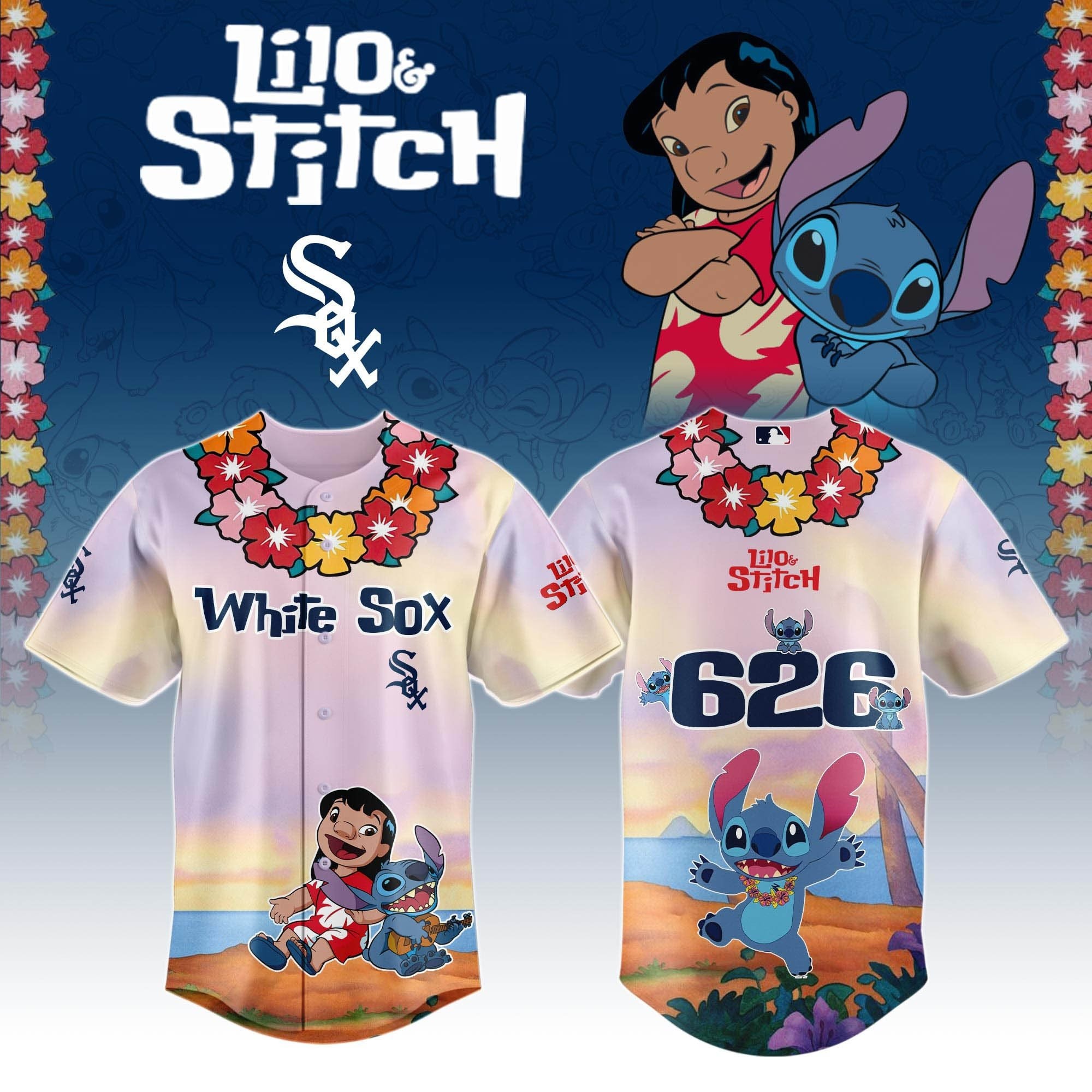Baseball Team x Lilo And Stitch Special Edition Jersey 2025 Baseball Team Merch