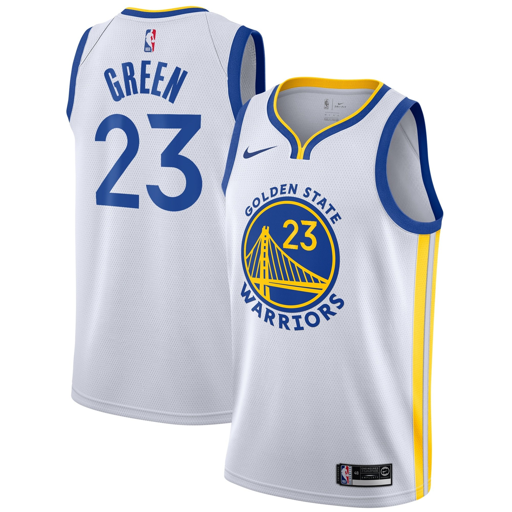 Golden State Warriors Association Edition Swingman Jersey White Draymond Green Youth