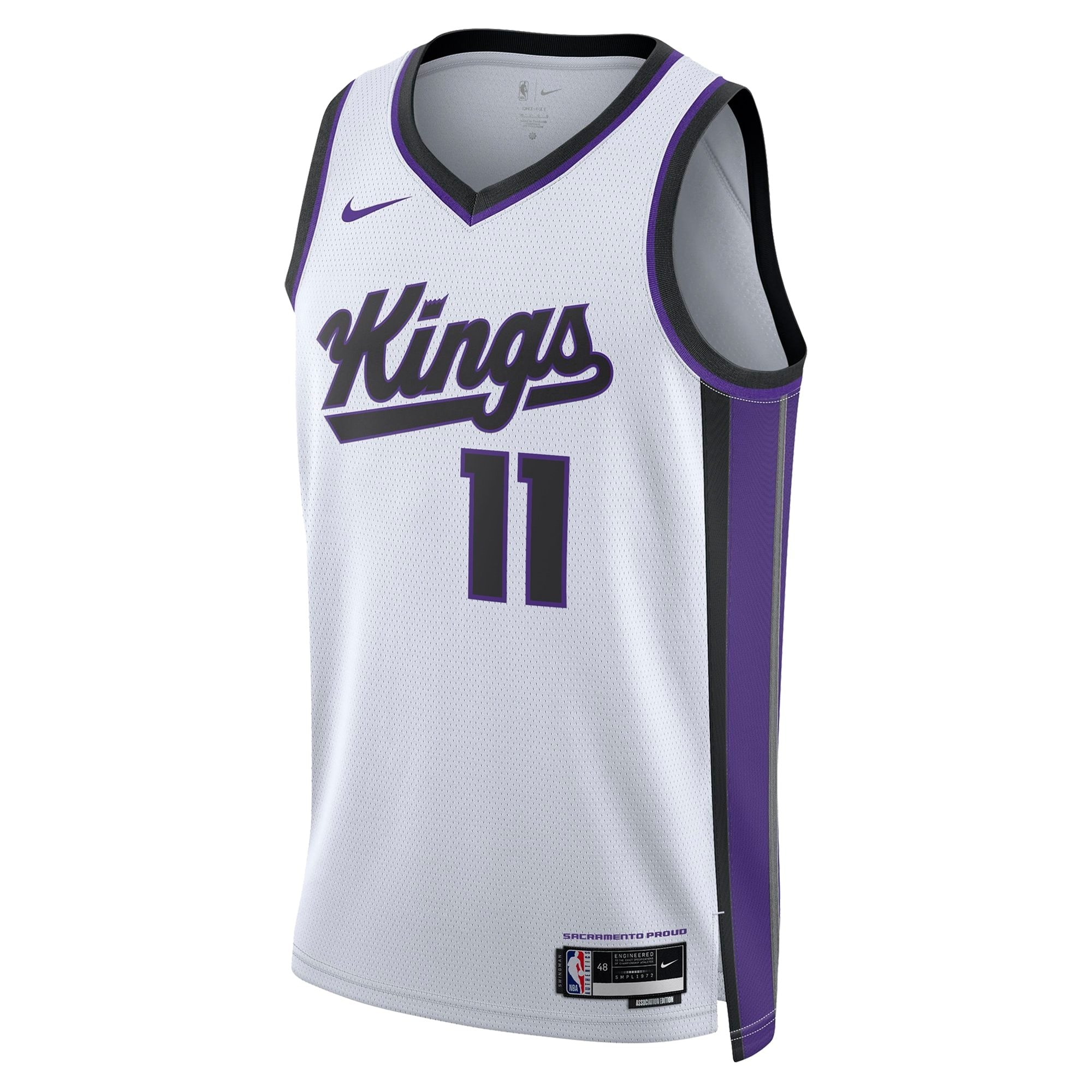 Sacramento Kings Association Edition Swingman Jersey White Domantas Sabonis Unisex