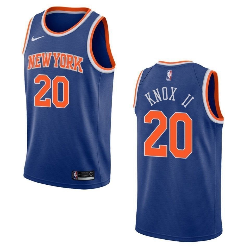 Men's Basketball Team 20 Kevin Knox Ii Icon Swingman Jersey - Blue