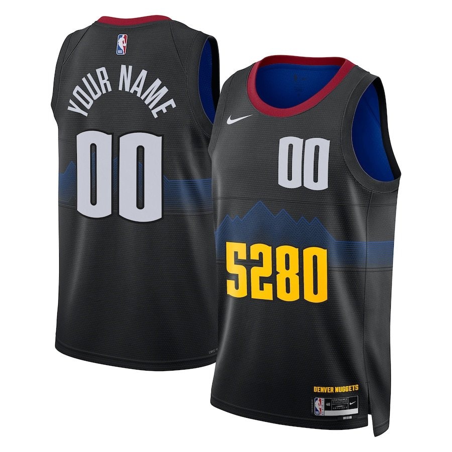 Denver Nuggets 2023/24 Swingman Jersey Customized City Edition Black Unisex