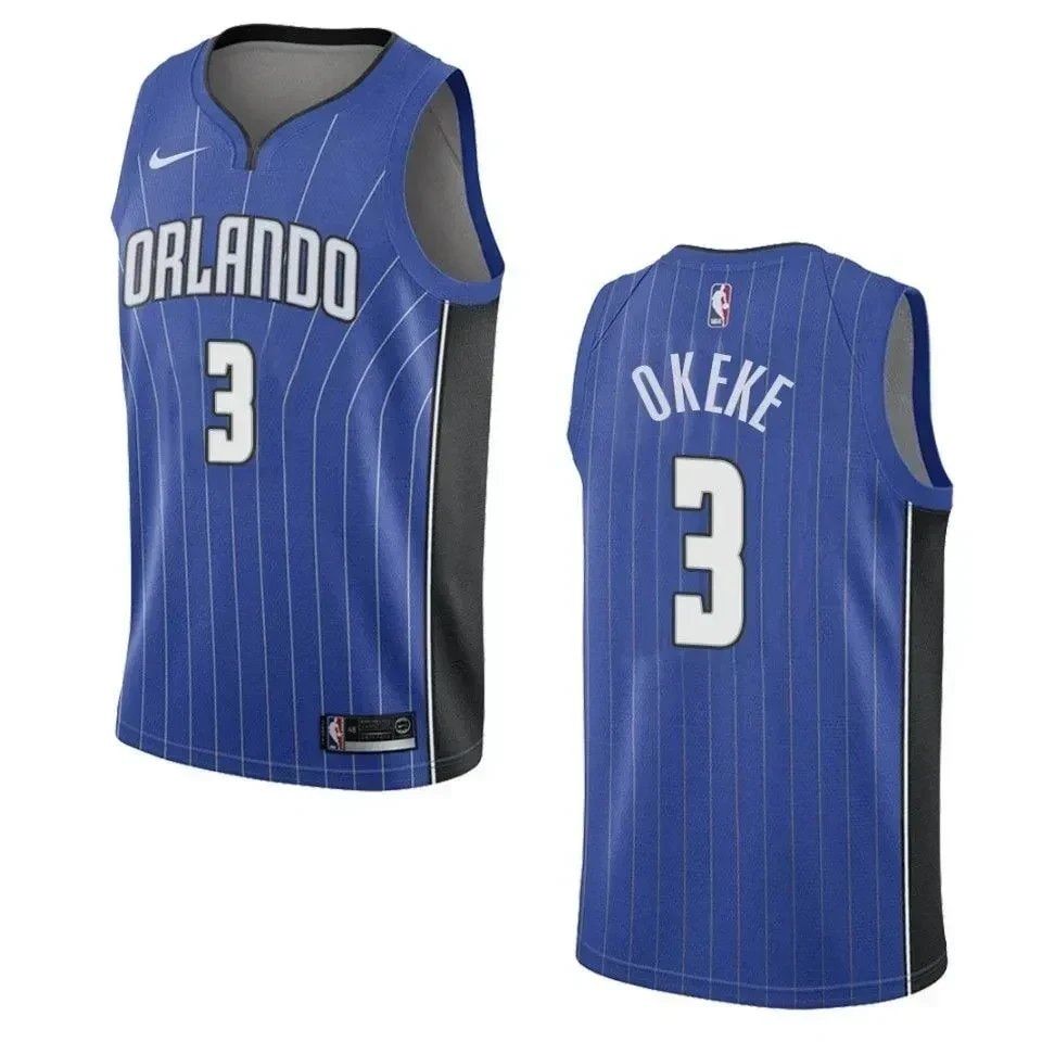 Men's Basketball Team 3 Chuma Okeke Icon Swingman Jersey - Blue