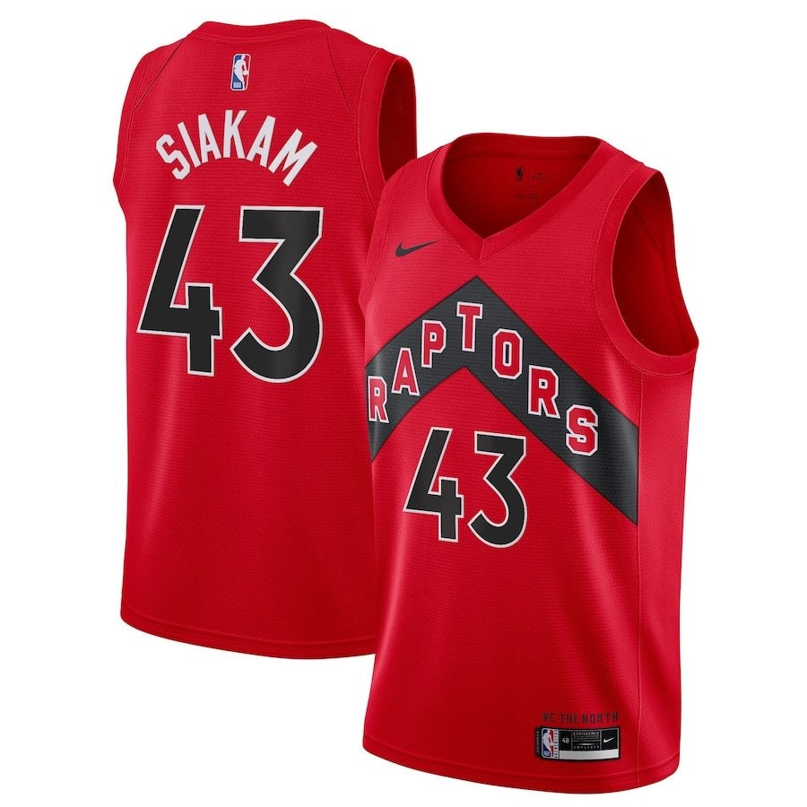 Pascal Siakam 43 Toronto Raptors Unisex Swingman Jersey Icon Edition Red