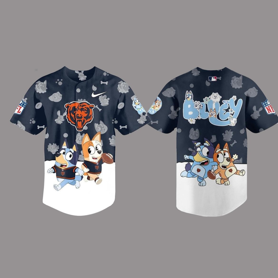 Football Team Bluey And Christmas Day Celebrate 2025 Baseball Jersey