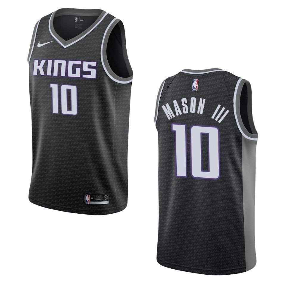 Men's Sacramento Kings Frank Mason III #10 Statement Swingman Jersey Black