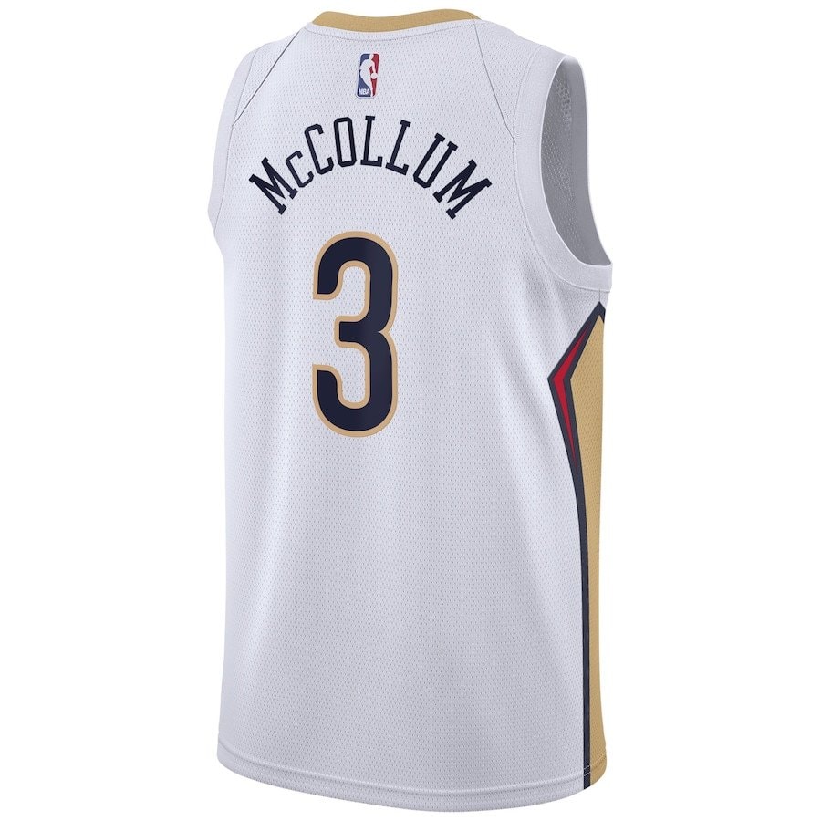 C.J. McCollum New Orleans Pelicans Unisex Swingman Jersey Association Edition White