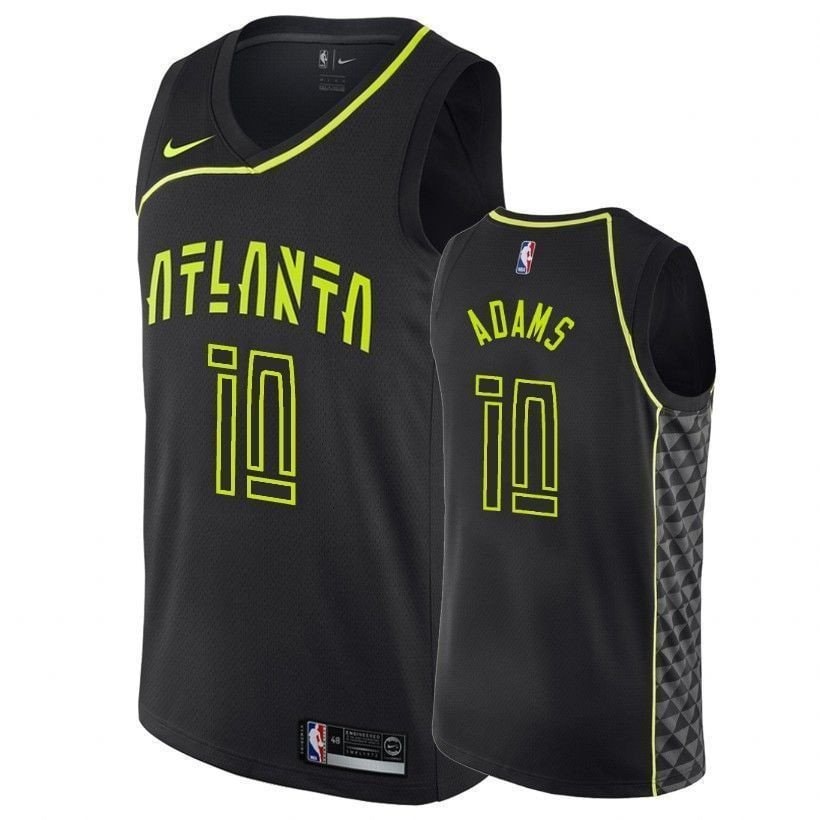Hawks Jaylen Adams #10 City Edition Black Men's Basketball Jersey