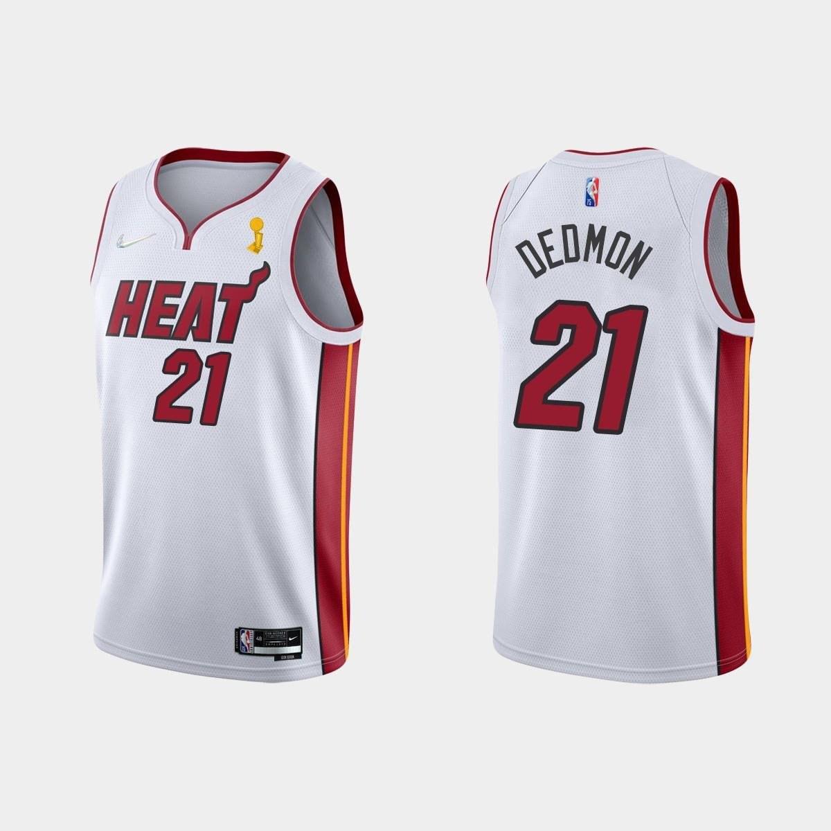 Basketball Team 21 Dewayne Dedmon Champions Cup 2023 Patch White Jersey