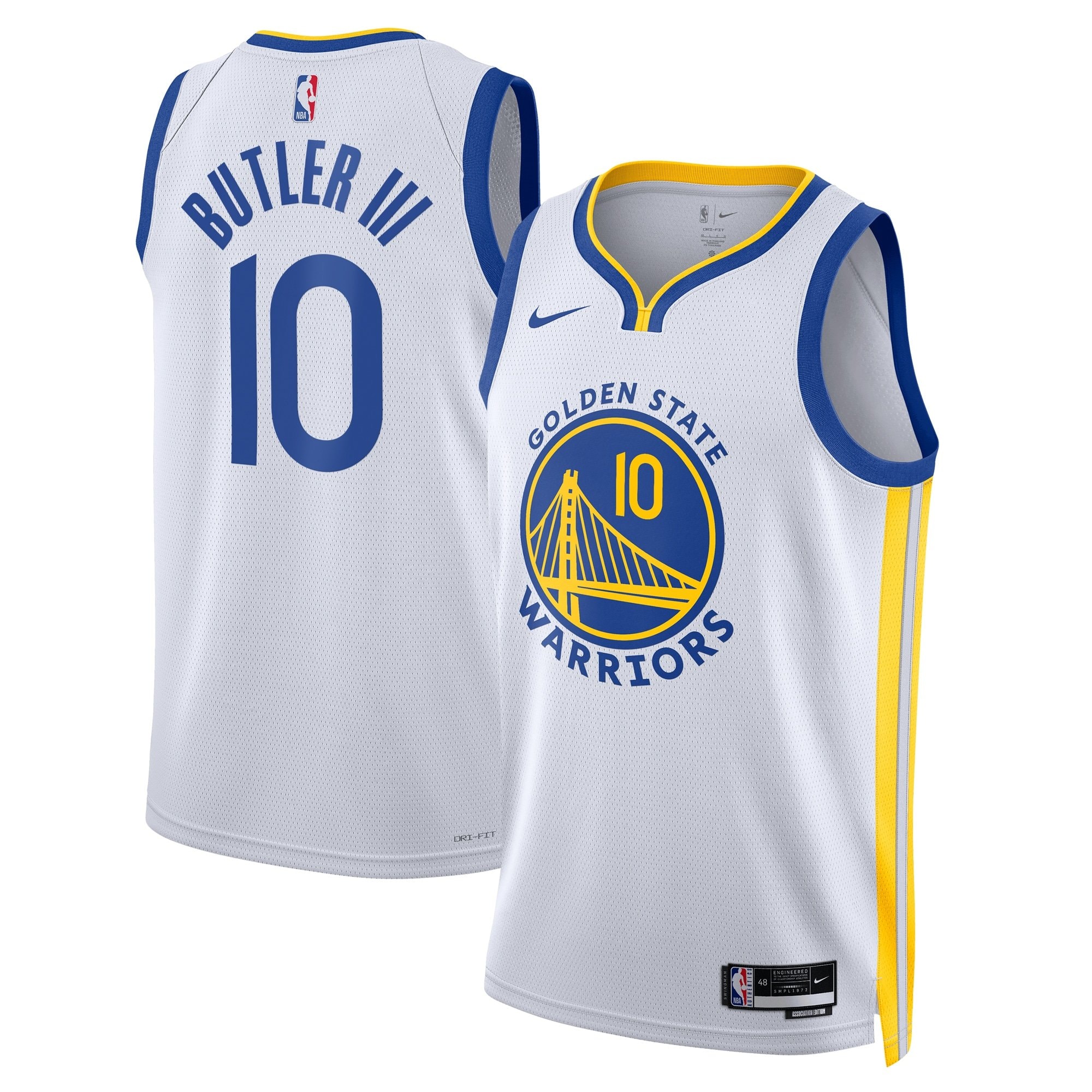 Golden State Warriors Association Edition Swingman Jersey White Jimmy Butler III Unisex
