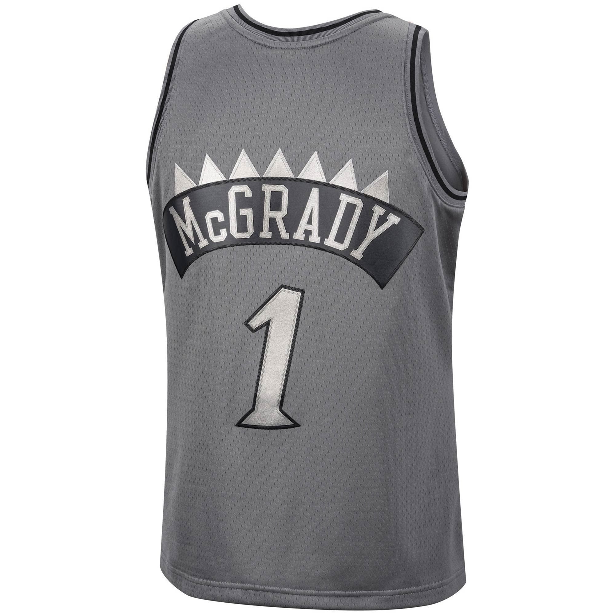 Tracy Mcgrady Toronto Raptors Mitchell Ness Hardwood Classics Retired Player 1998/99 Metal Works Swingman Jersey ??Charcoal