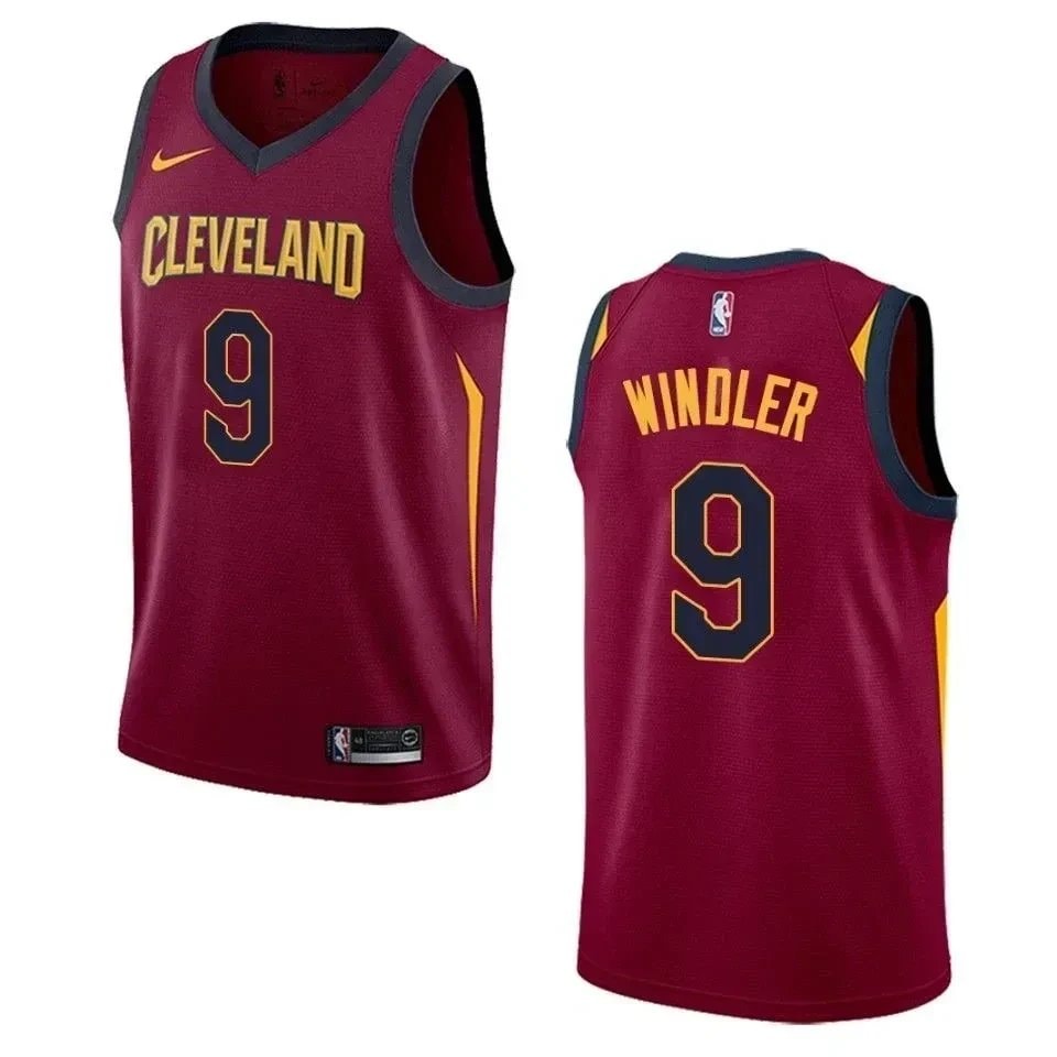 Men's Cleveland Cavaliers Dylan Windler 9 Icon Swingman Jersey Maroon