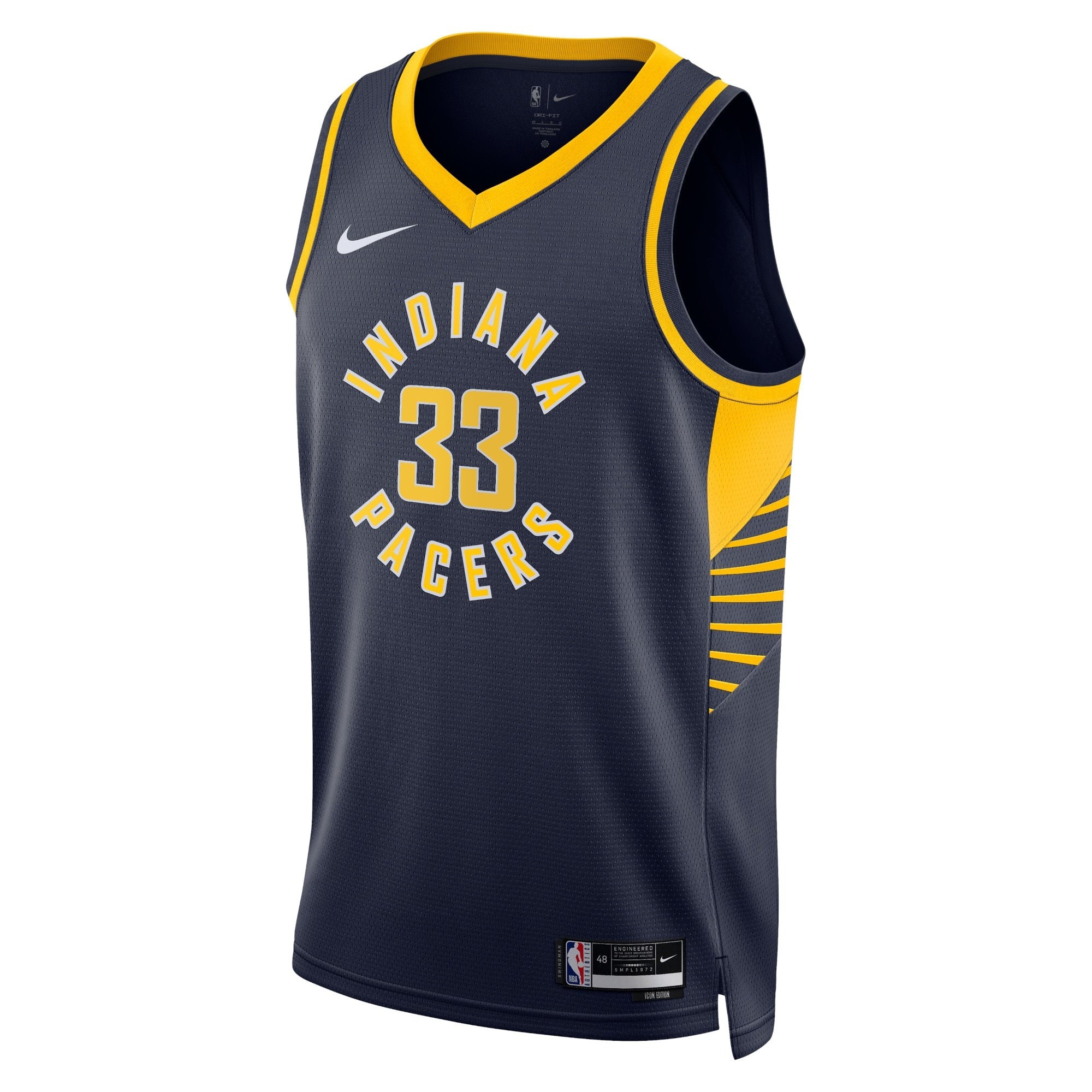Indiana Pacers Icon Edition Swingman Jersey Navy Myles Turner Unisex