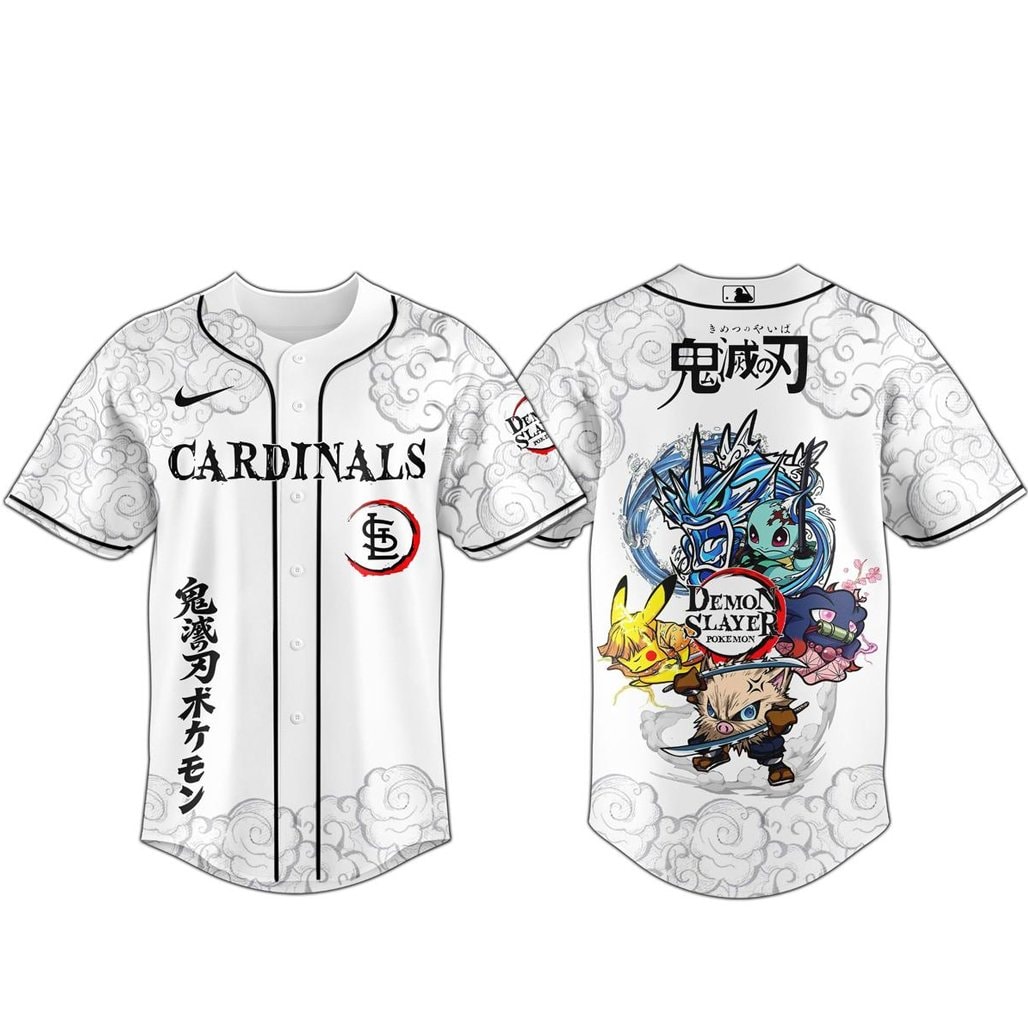 Baseball Team x Demon Slayer and Pokemon 2026 Baseball Jersey