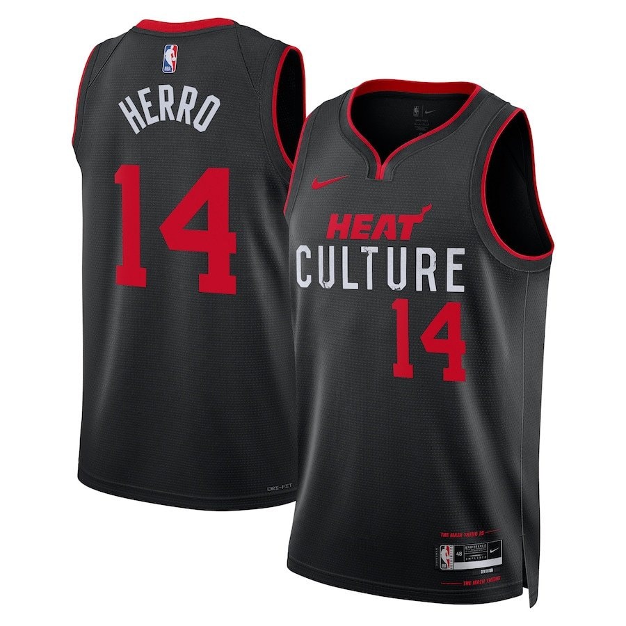 Tyler Herro 14 Miami Heat 2023/24 City Edition Swingman Jersey Black Unisex
