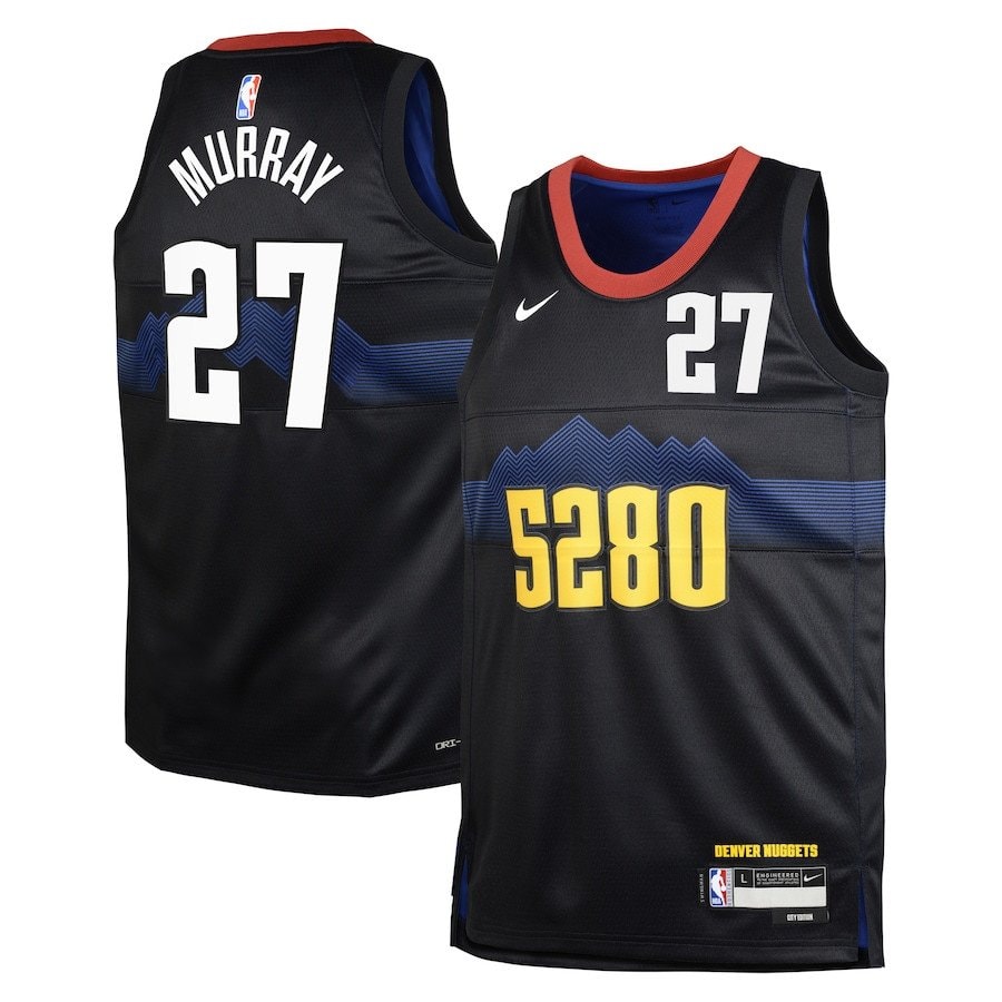 Jamal Murray 27 Denver Nuggets 2023/24 City Edition Swingman Youth Jersey Black