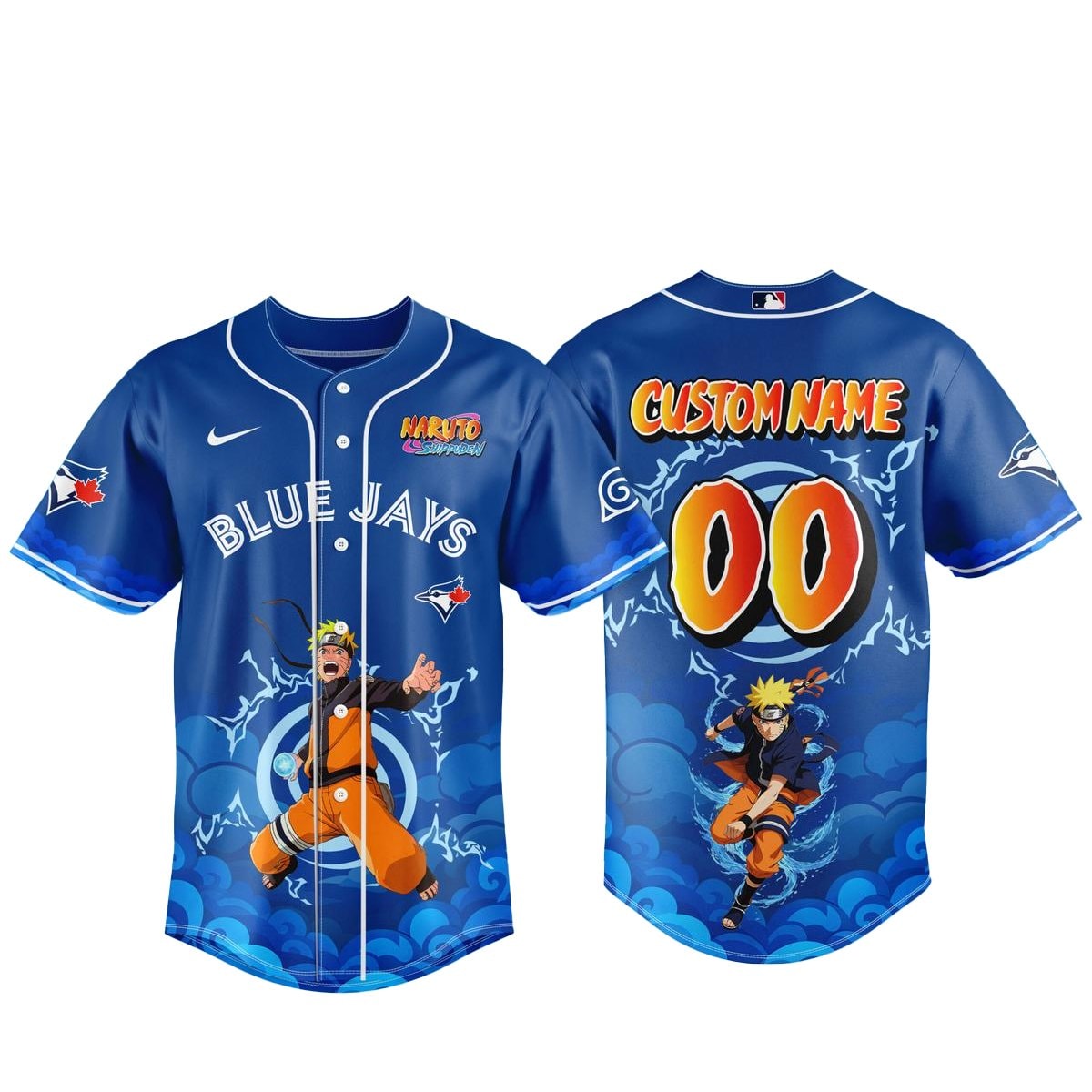 Custom Name and Number Baseball Team x Naruto Night 2026 Baseball Jersey