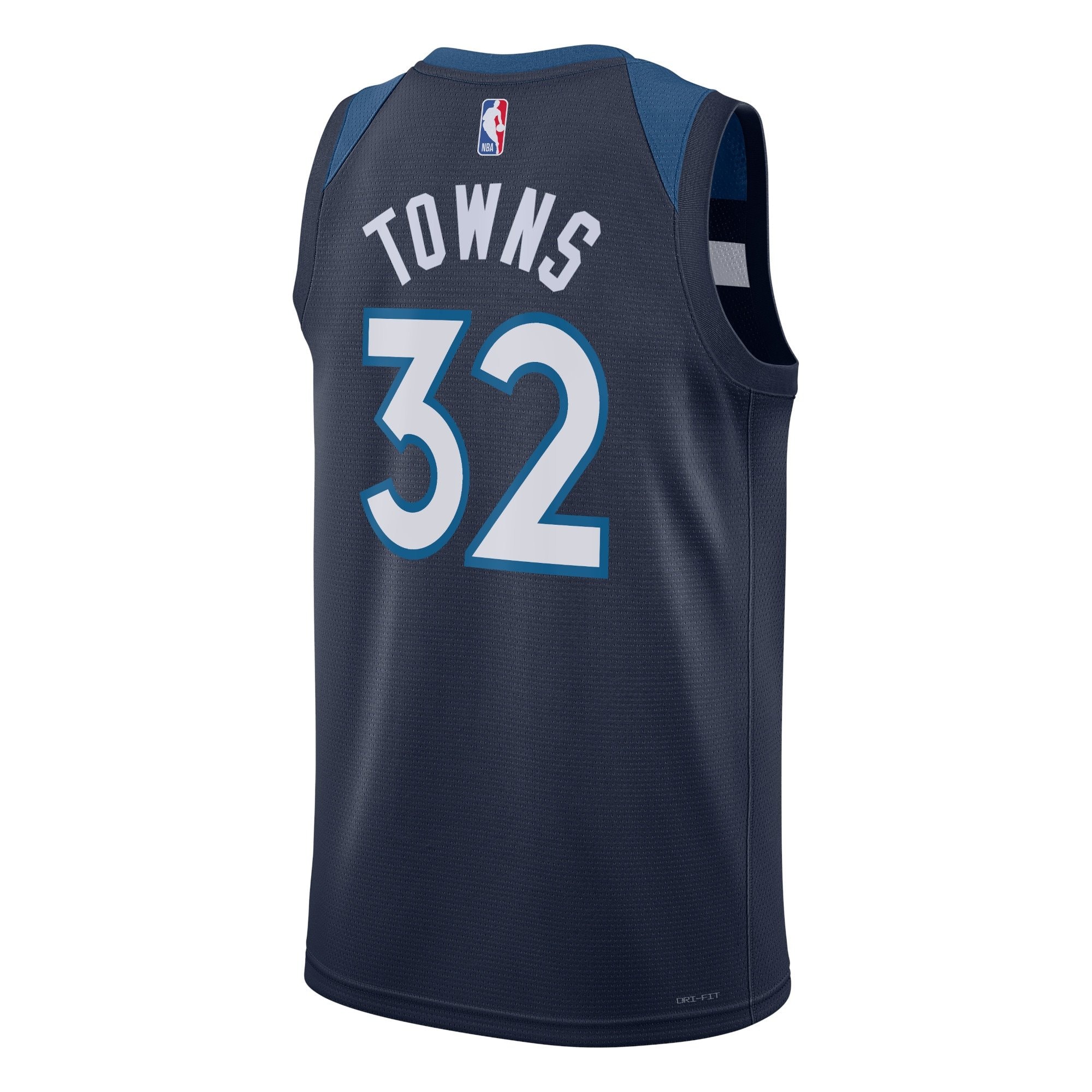 Minnesota Timberwolves Icon Edition Swingman Jersey Navy Karl-Anthony Towns Unisex