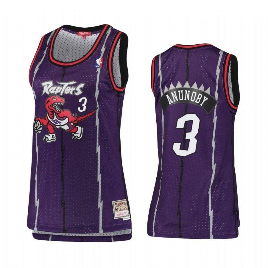 Women's Toronto Raptors OG Anunoby 3 Hardwood Classics Basketball Jersey - Multicolor