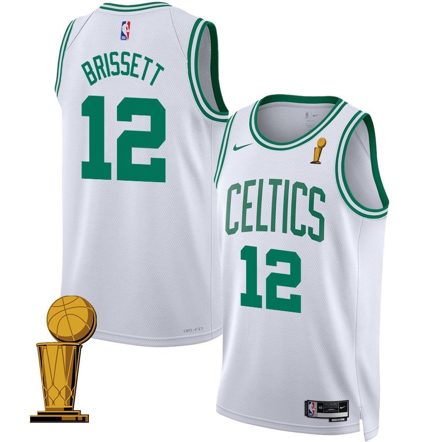 Oshae Brissett Boston Celtics 2024 Finals Champions Swingman Jersey Association Edition White